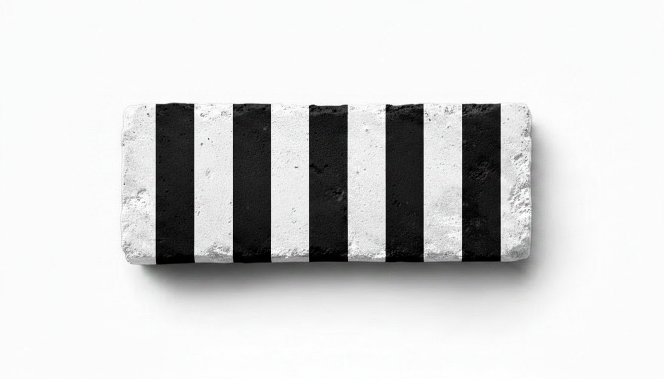 The magical black and white brick